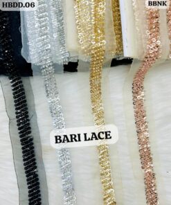 Triple-Row Braided Sequin Border