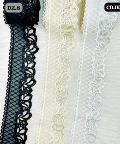 Geometric Lattice And Sequin Floral Lace