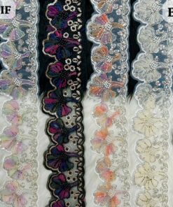 DHIF Series - Multi-Petal Handcrafted Sequin And Pearl Lace