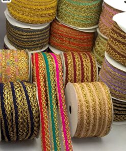 Looped Metallic Chain Lace