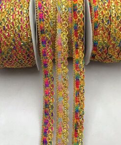 Multi-Tone Rainbow Metallic Lace