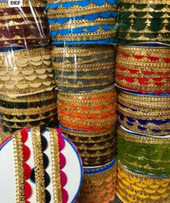 Velvet Scallop Gota Lace