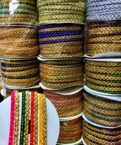 Wave-Pattern Zari Border