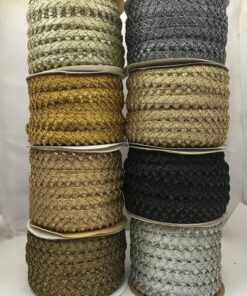 Pyramid Texture Metallic Braid