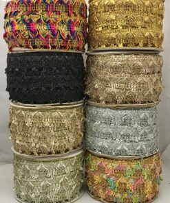 Fringed Leaf-Pattern Embroidery Lace