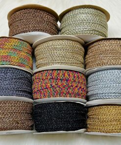 Looped Metallic Crochet Trim