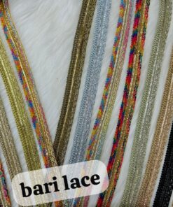 Slim Metallic Sari Border