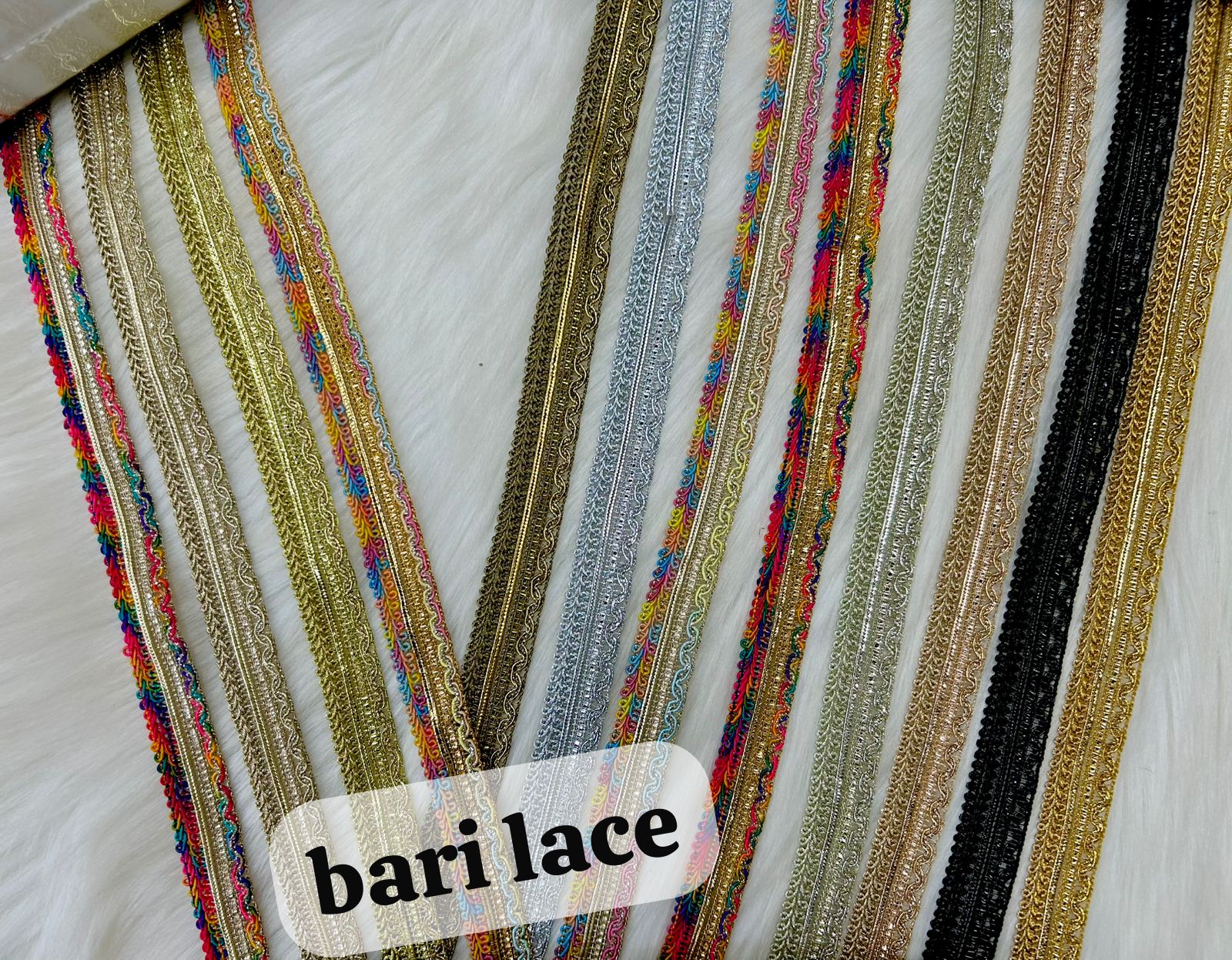 Slim Metallic Sari Border