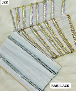 KK Multi-Stripe Mirror And Stone Work Lace