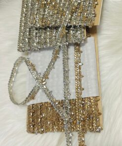 BJMK Multi-Row Marquise Crystal Chain (8 Gz)