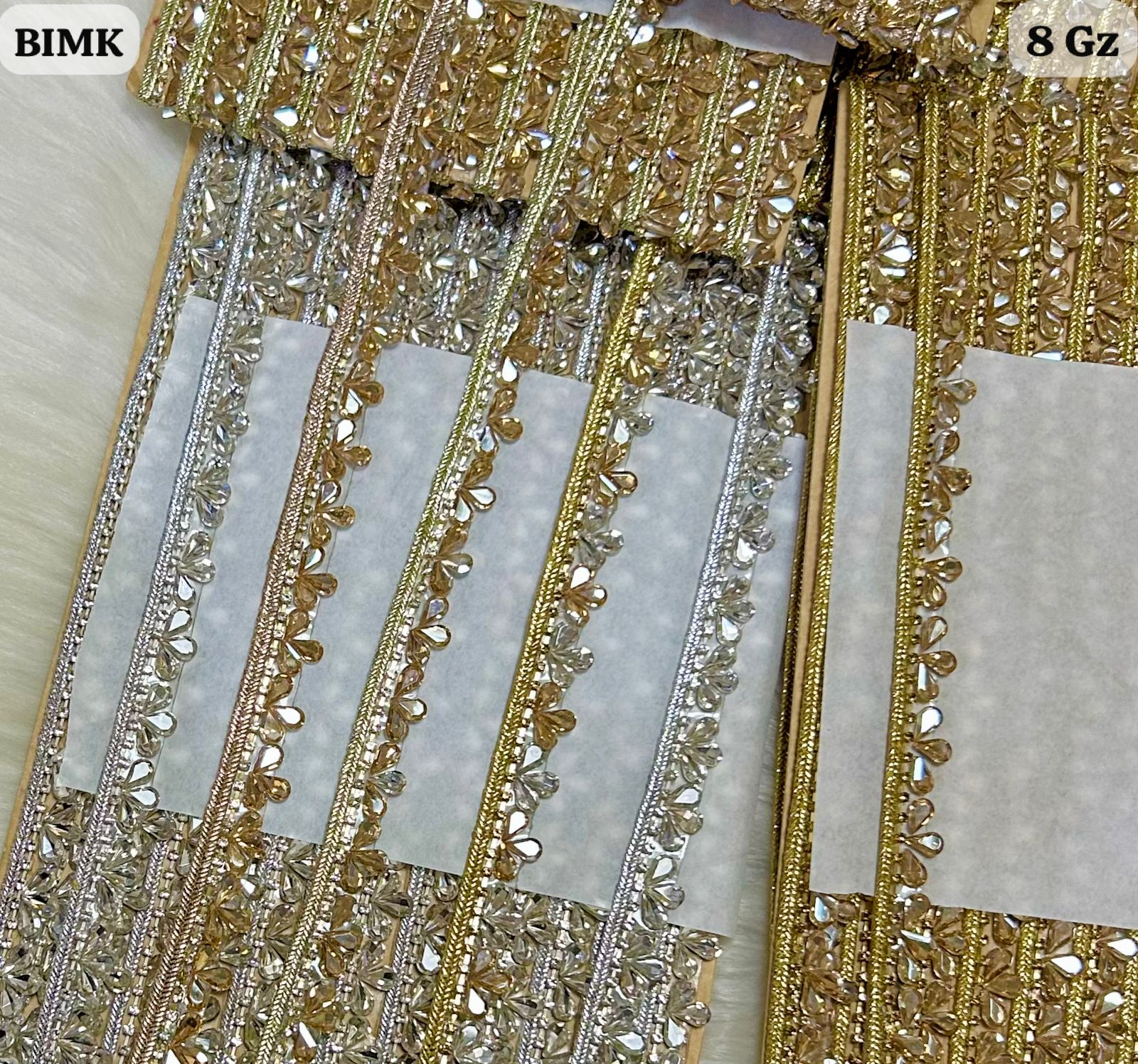 BIMK Droplet Crystal Fringe Lace (8 Gz)