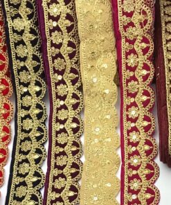 Elaborate Arched Floral Velvet Border