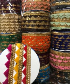 Pointed Triangle Velvet Fringe