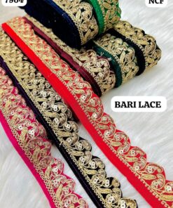 Heavy Scalloped Paisley Zari Lace