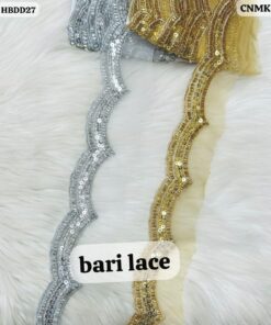 Geometric Zig-Zag Sequin And Bead Trim