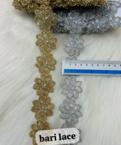 Wide Pearl And Sequin Statement Bloom